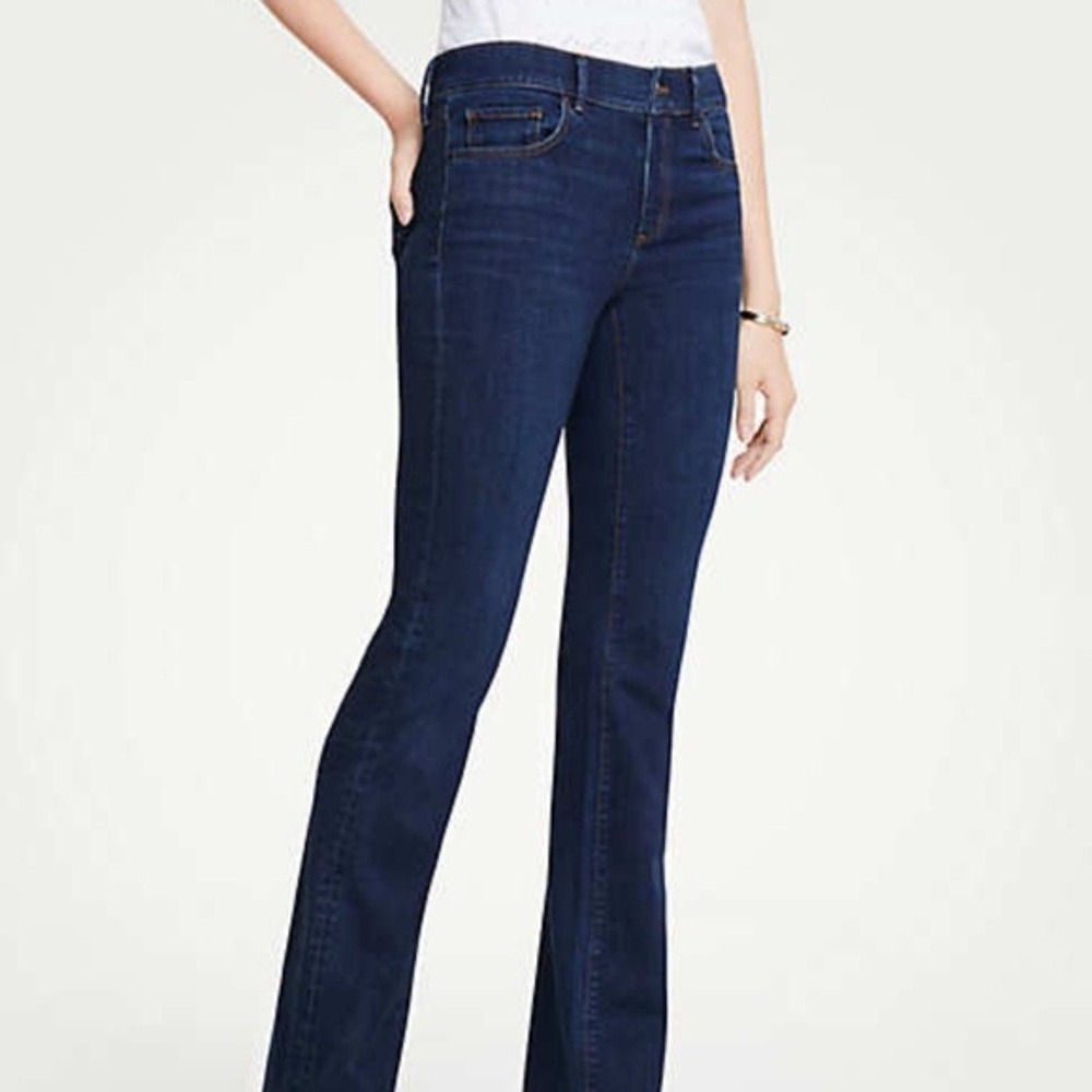 Ann Taylor LOFT Curvy Fit Lindsay Waist Denim Blue Jeans Size 6